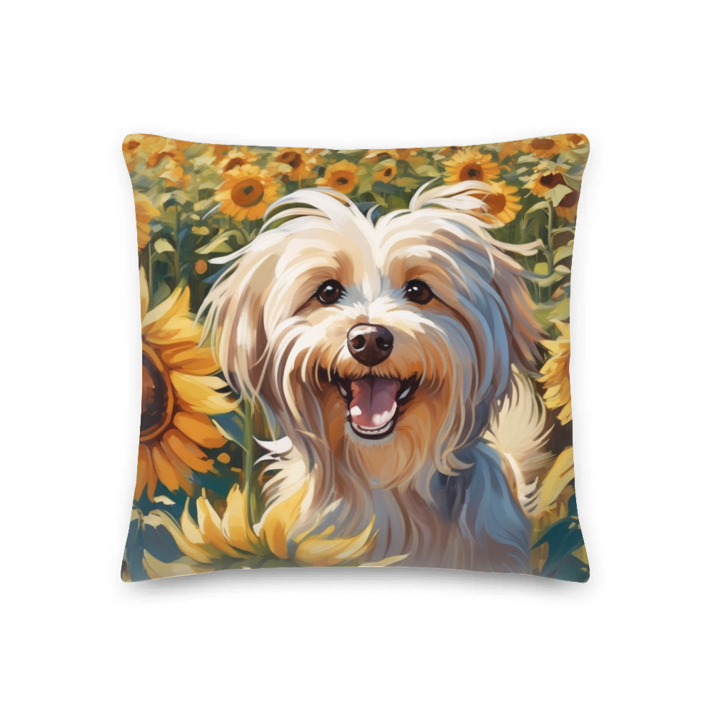 PugMug Custom Tan Havanese Dog Premium Pillow