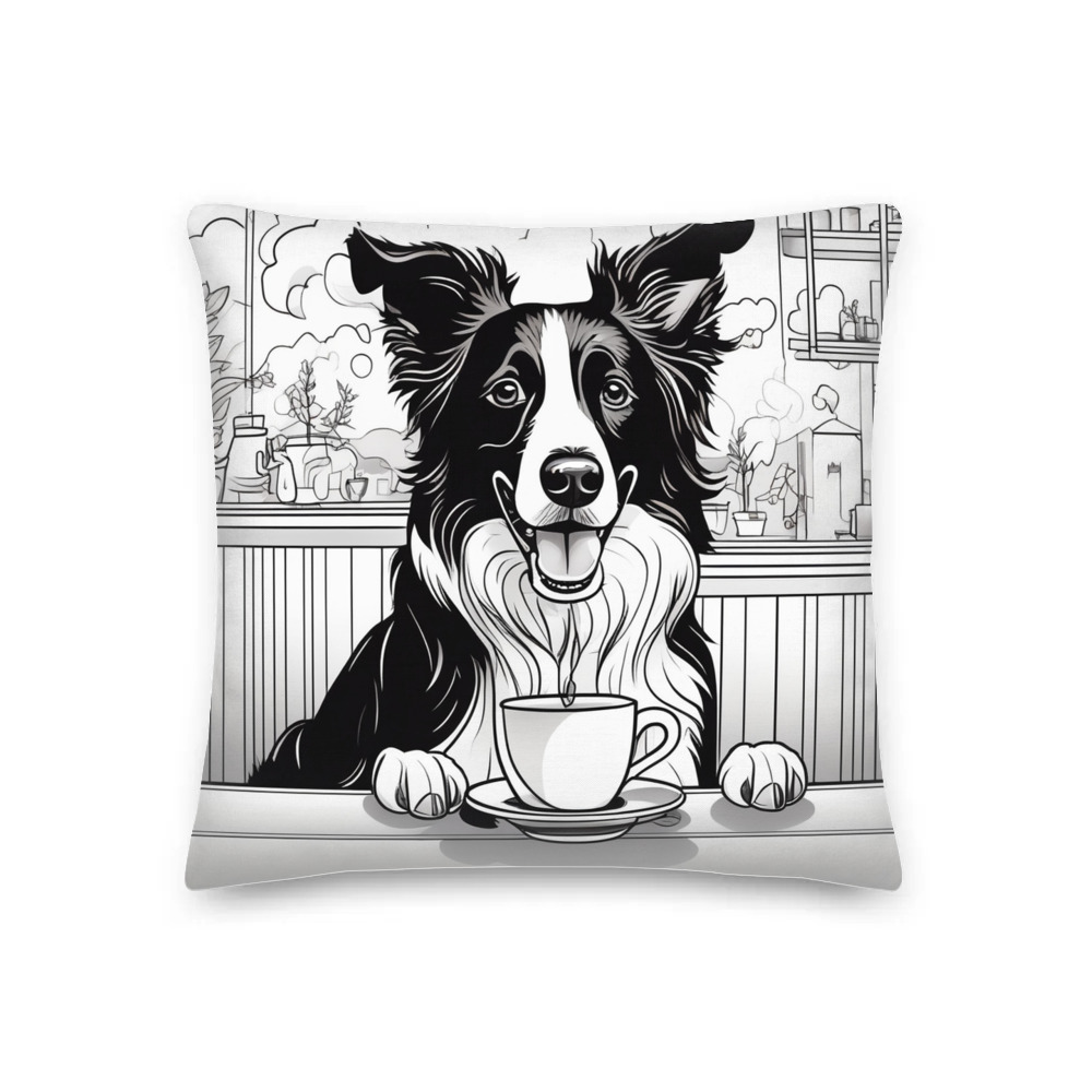 PugMug Custom Border Collie Premium Pillow