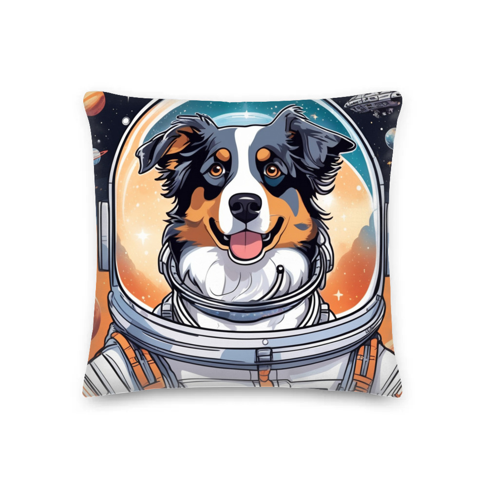 PugMug Custom Australian Shepherd Dog Premium Pillow