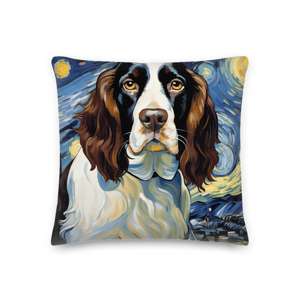PugMug Custom English Springer Spaniel Premium Pillow
