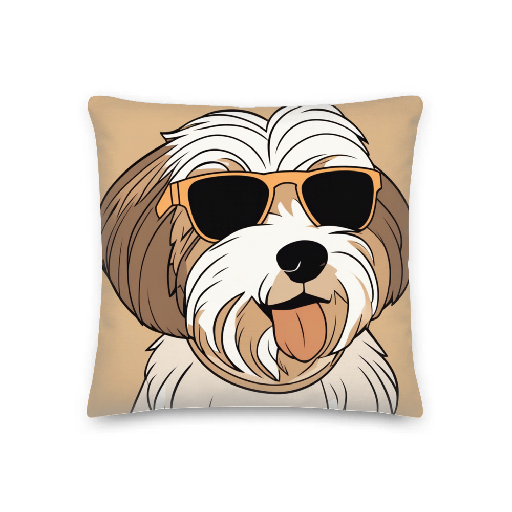 PugMug Custom Tan Havanese Dog Premium Pillow