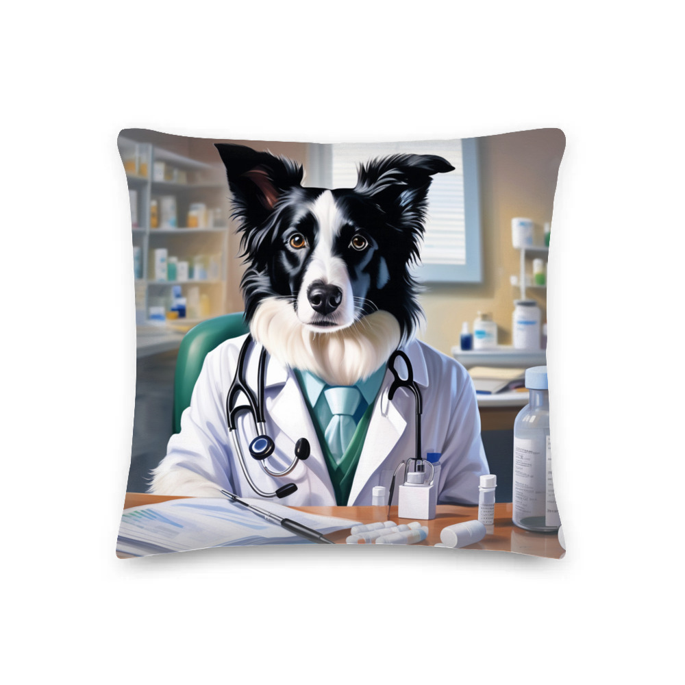 PugMug Custom Border Collie Premium Pillow