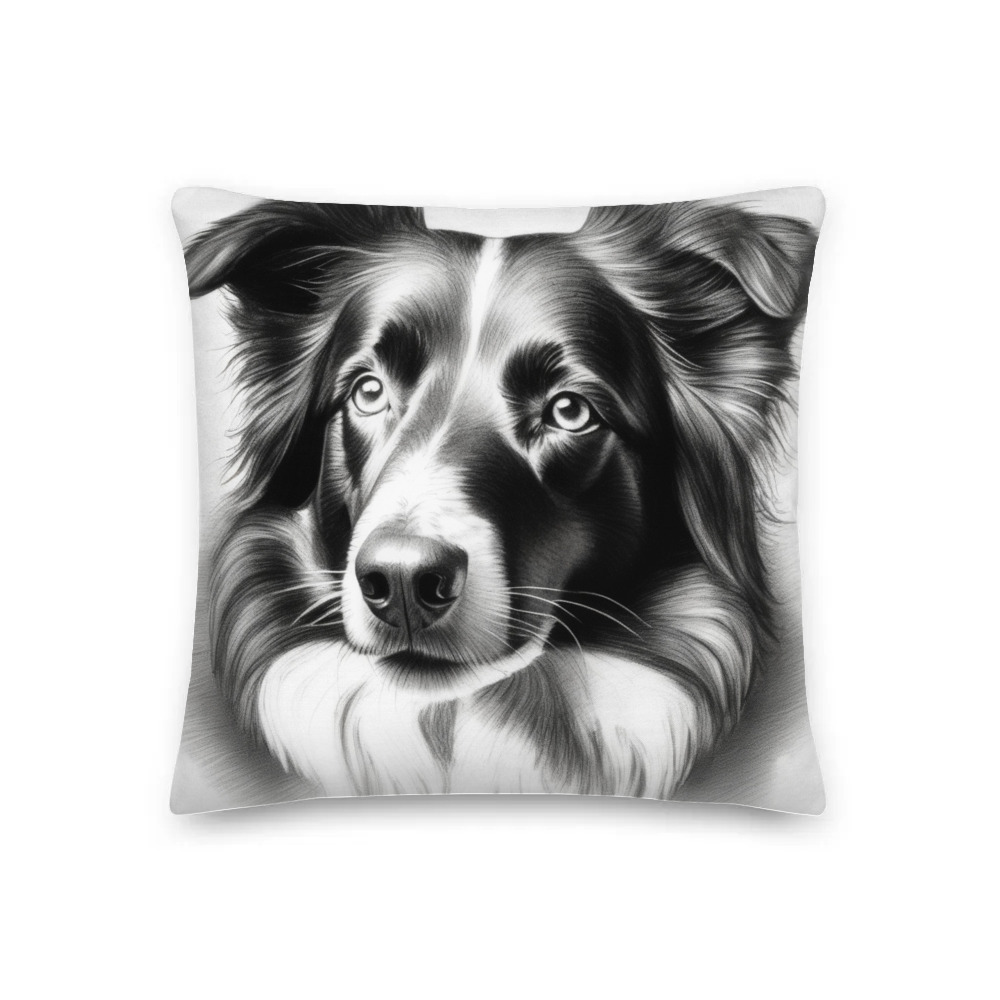 PugMug Custom Border Collie Premium Pillow