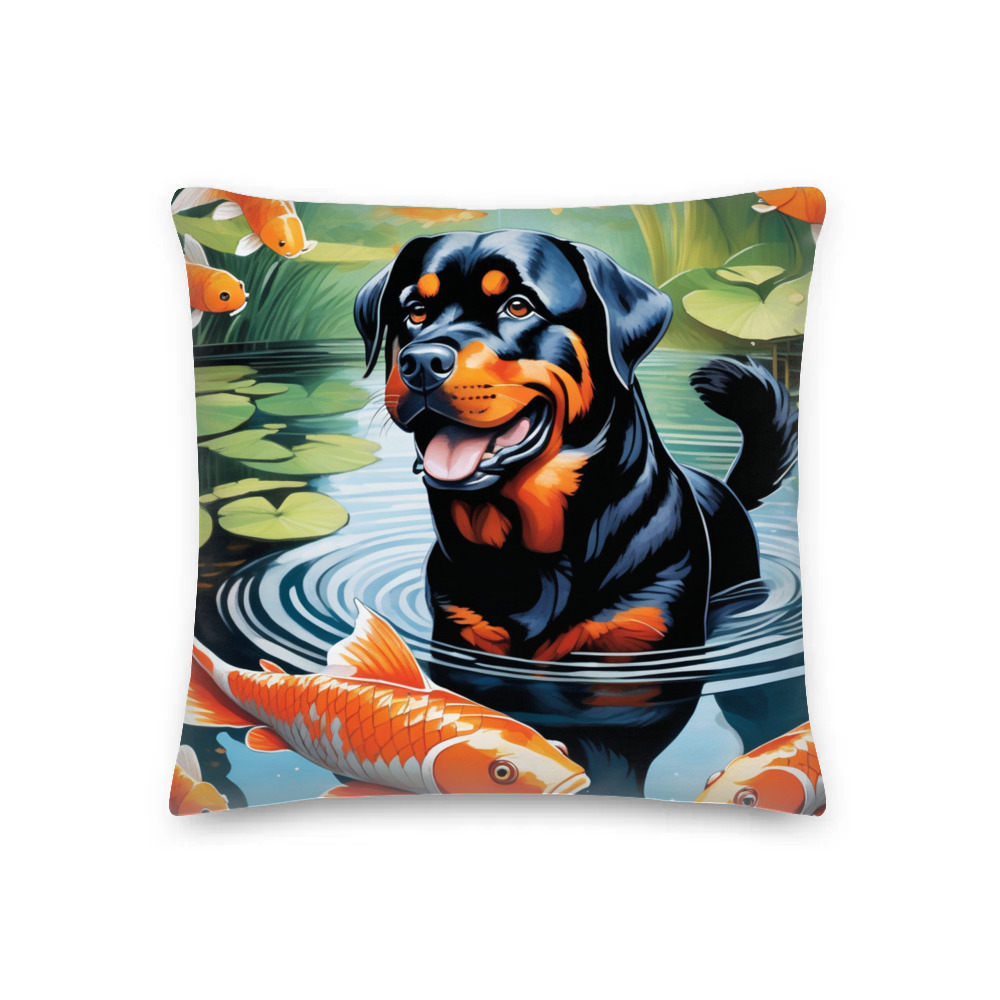 PugMug Custom Rottweiler Premium Pillow