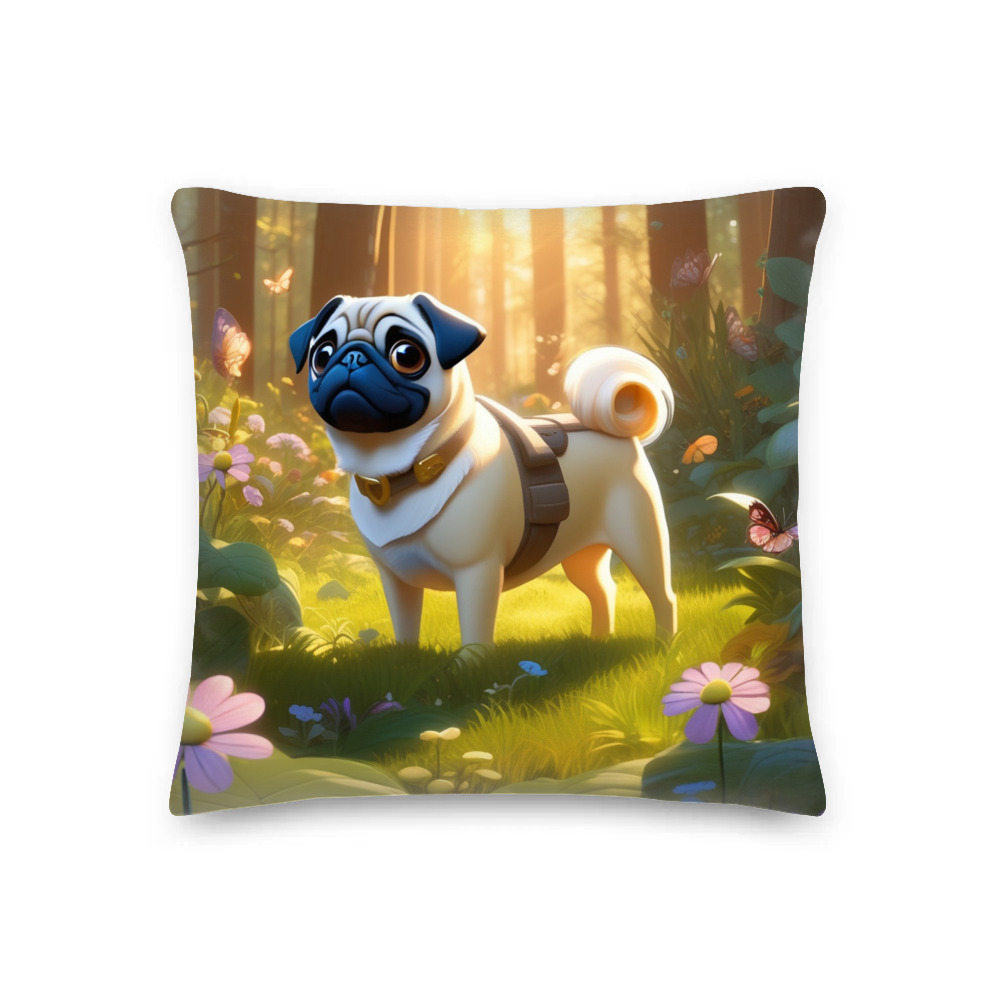 PugMug Custom Pug Premium Pillow
