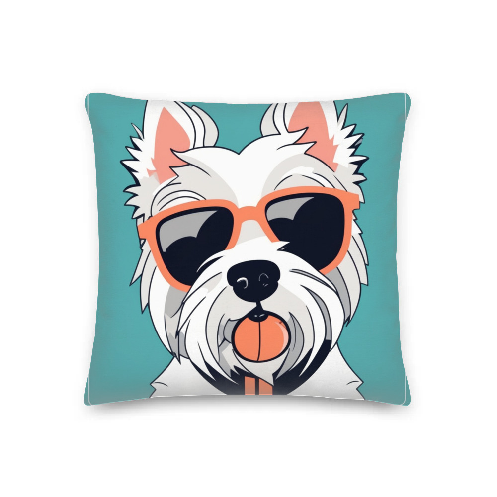 PugMug Custom West Highland White Terrier Premium Pillow