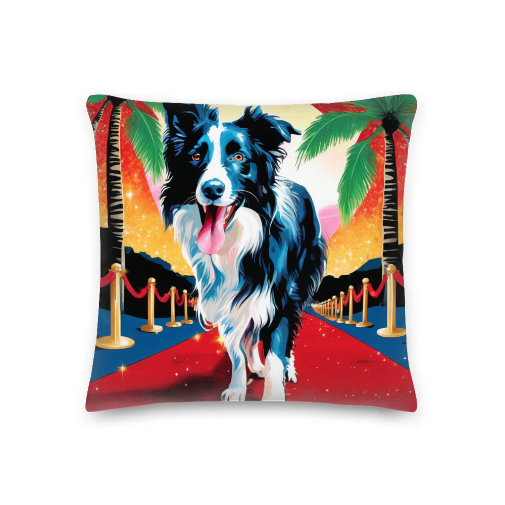 PugMug Custom Border Collie Premium Pillow
