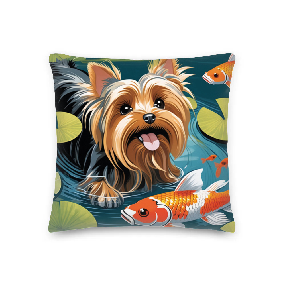 PugMug Custom Yorkshire Terrier Premium Pillow