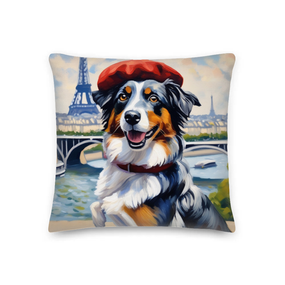 PugMug Custom Australian Shepherd Dog Premium Pillow