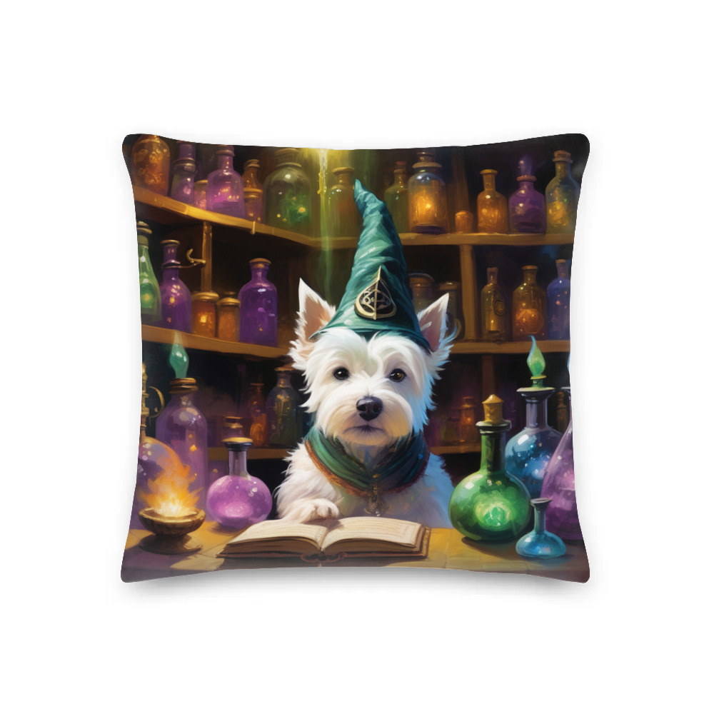 PugMug Custom West Highland White Terrier Premium Pillow