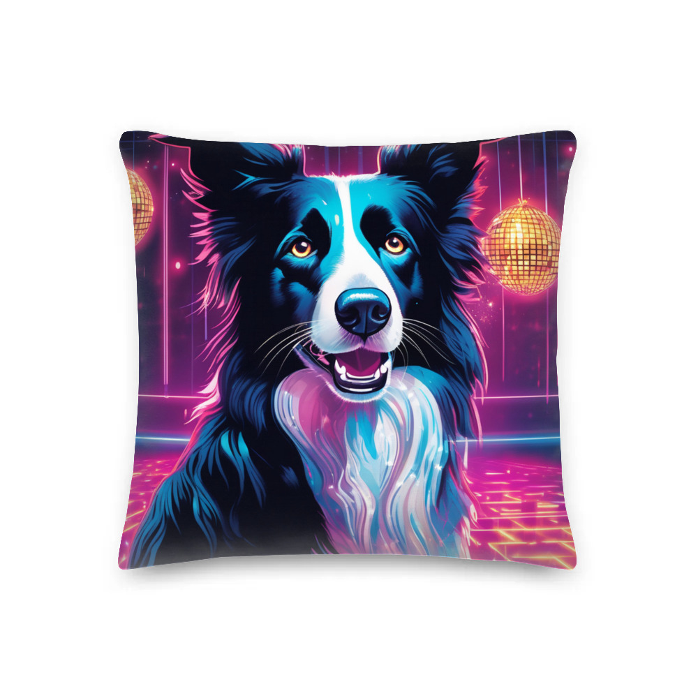 PugMug Custom Border Collie Premium Pillow