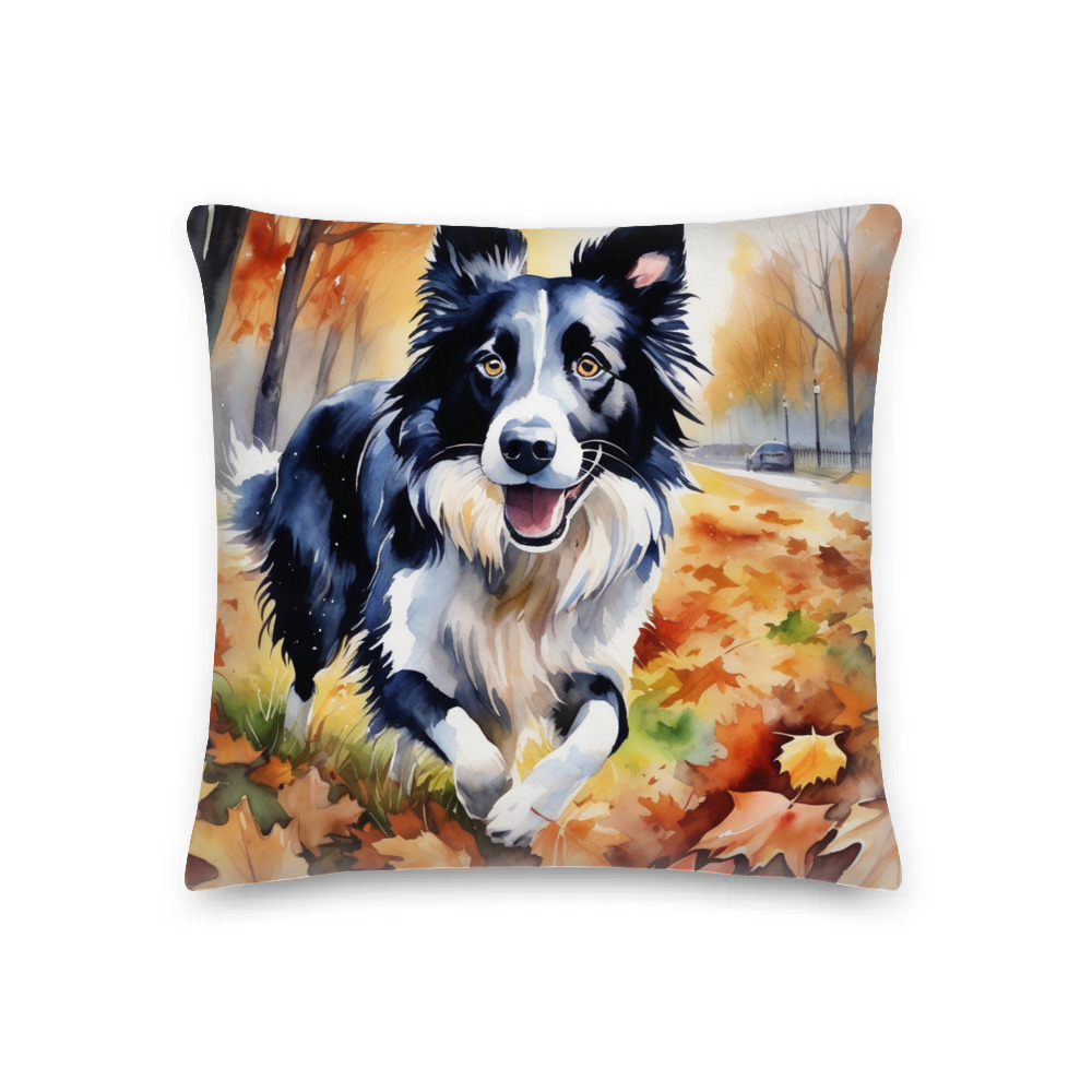 PugMug Custom Border Collie Premium Pillow