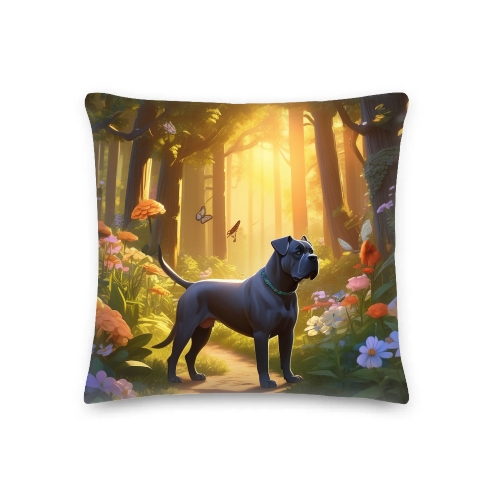 PugMug Custom Cane Corso Premium Pillow
