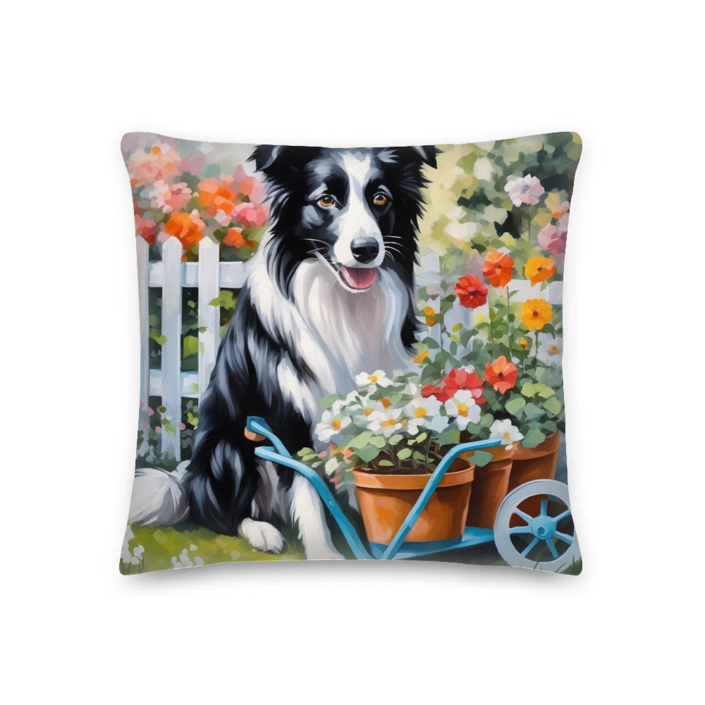 PugMug Custom Border Collie Premium Pillow