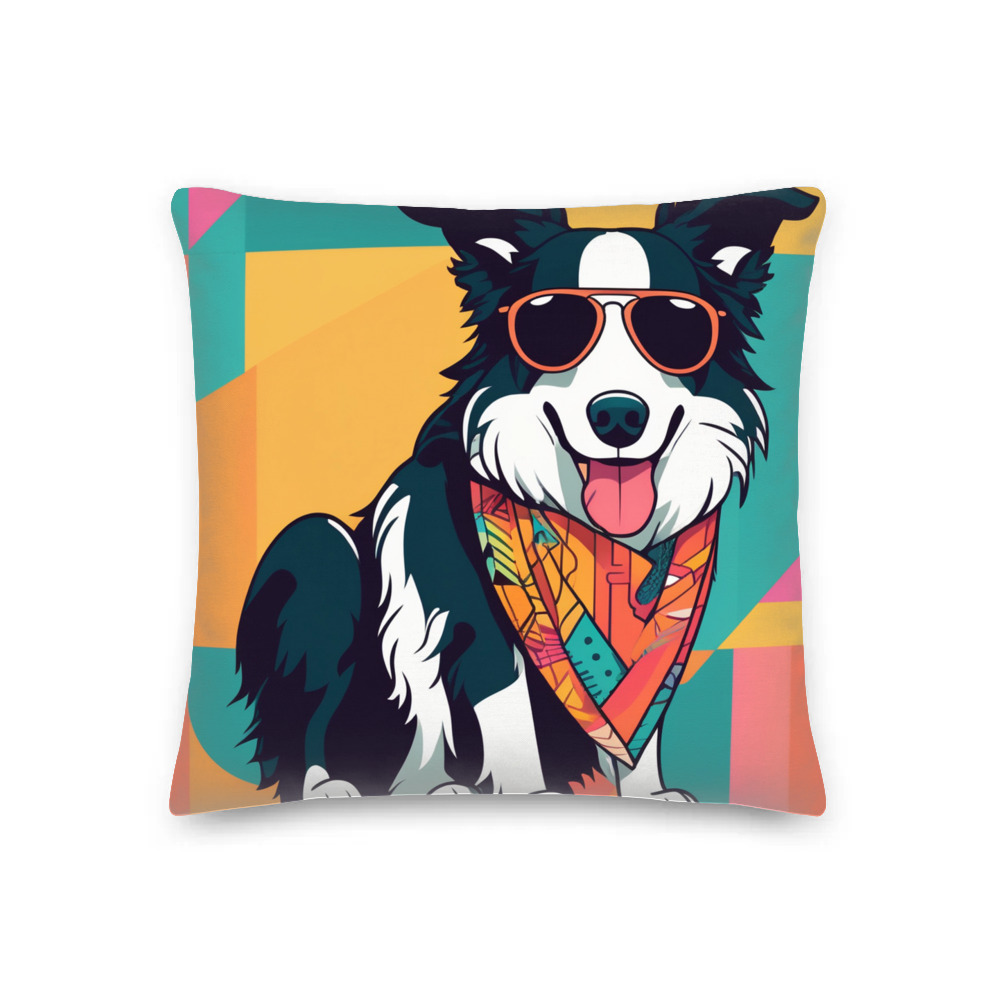 PugMug Custom Border Collie Premium Pillow