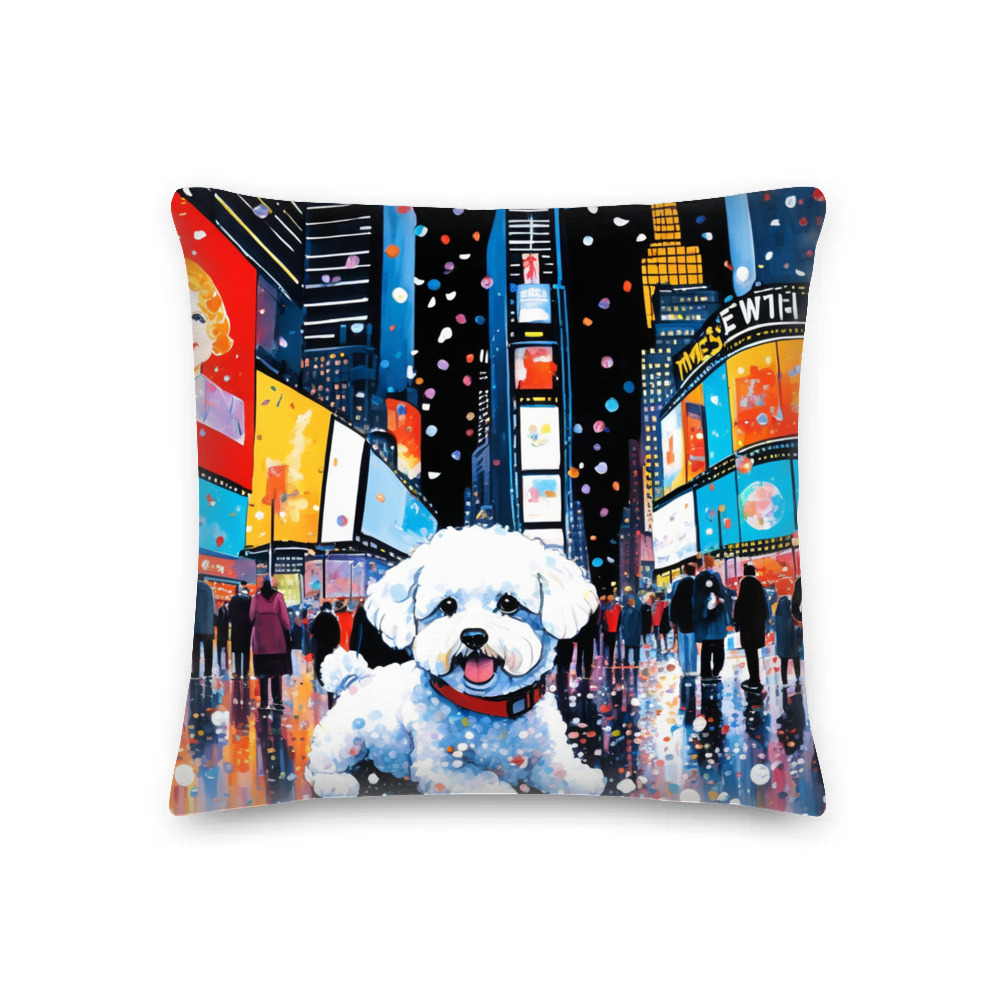 PugMug Custom Bichons Frise Premium Pillow