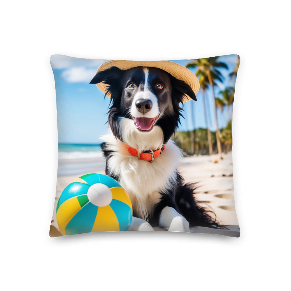 PugMug Custom Border Collie Premium Pillow