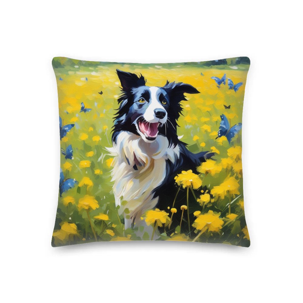PugMug Custom Border Collie Premium Pillow