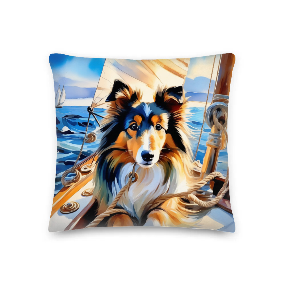 PugMug Custom Shetland Sheepdog Premium Pillow