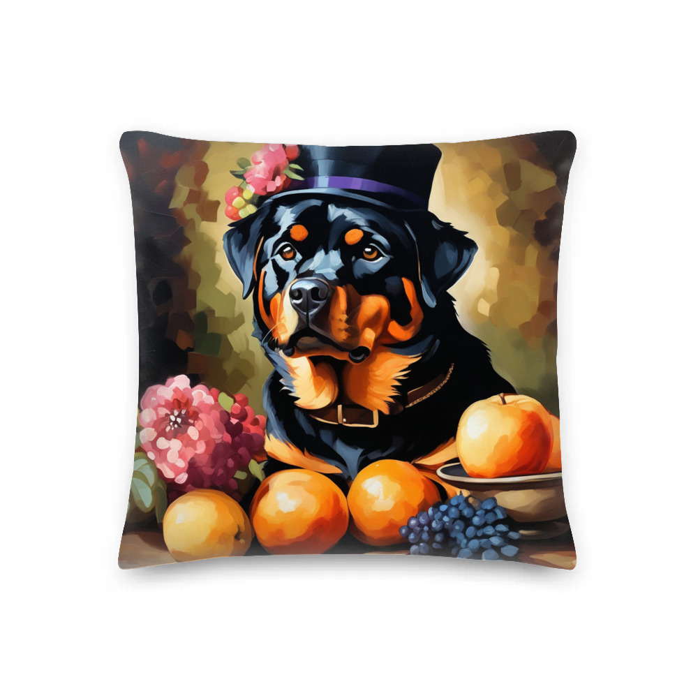 PugMug Custom Rottweiler Premium Pillow