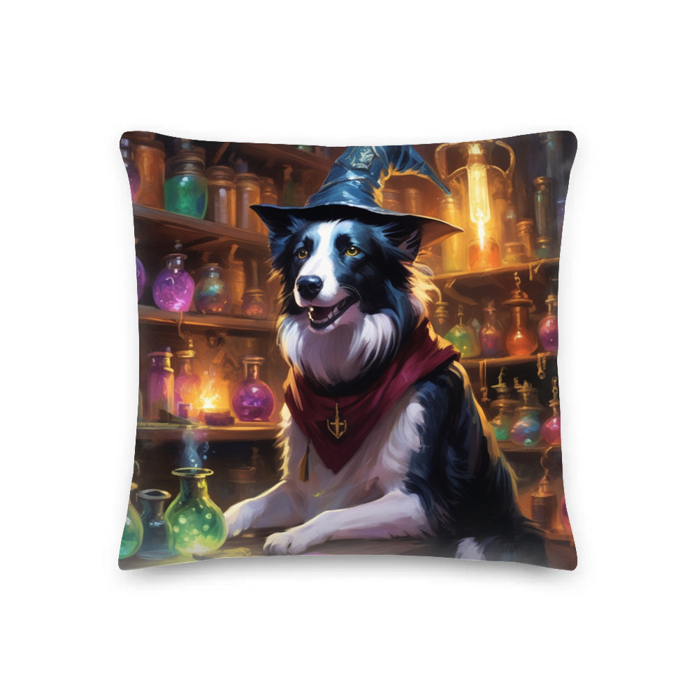 PugMug Custom Border Collie Premium Pillow