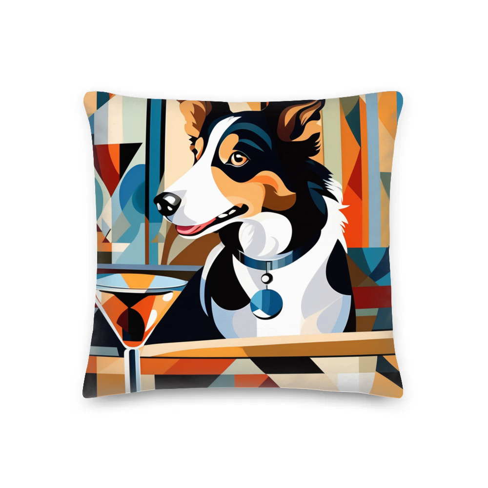 PugMug Custom Border Collie Premium Pillow
