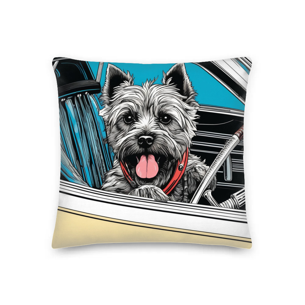 PugMug Custom Cairn Terrier Premium Pillow