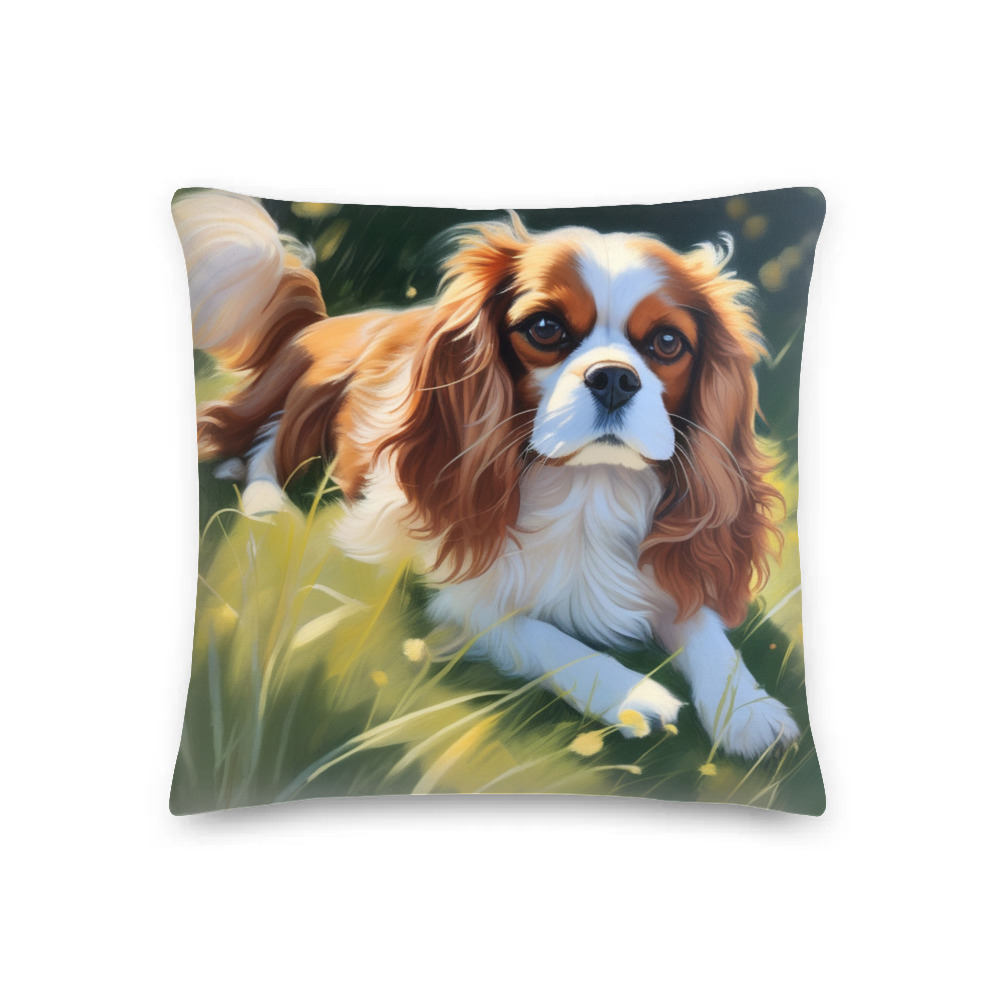 PugMug Custom Cavalier King Charles Spaniel Premium Pillow