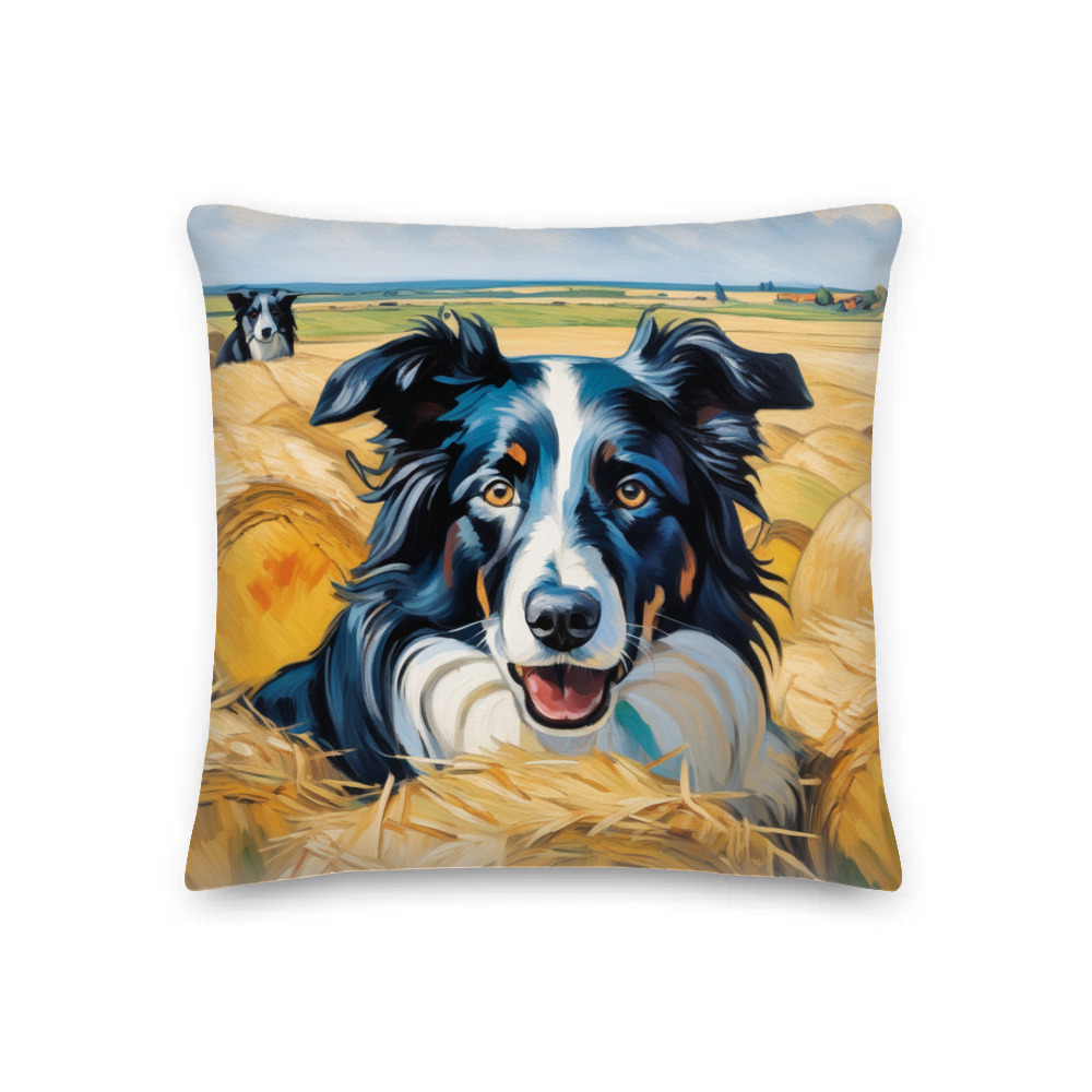 PugMug Custom Border Collie Premium Pillow