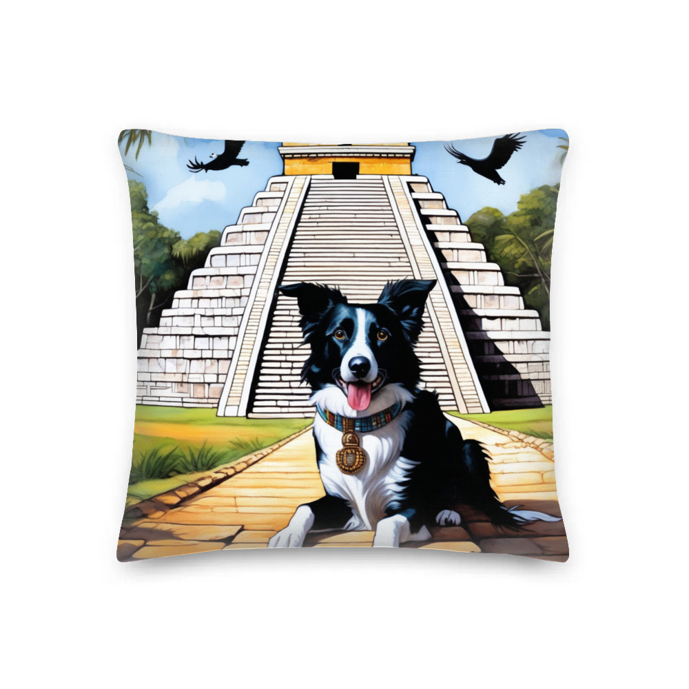 PugMug Custom Border Collie Premium Pillow