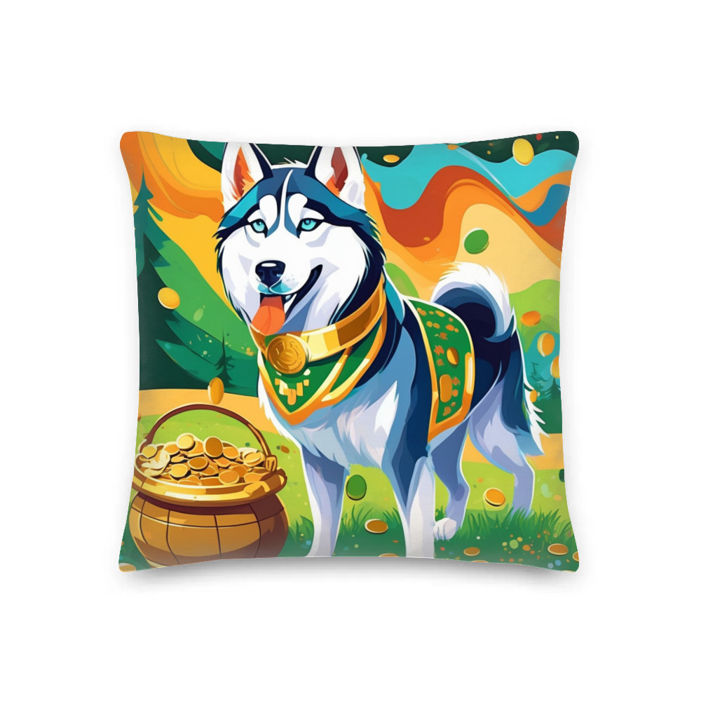 PugMug Custom Siberian Husky Premium Pillow
