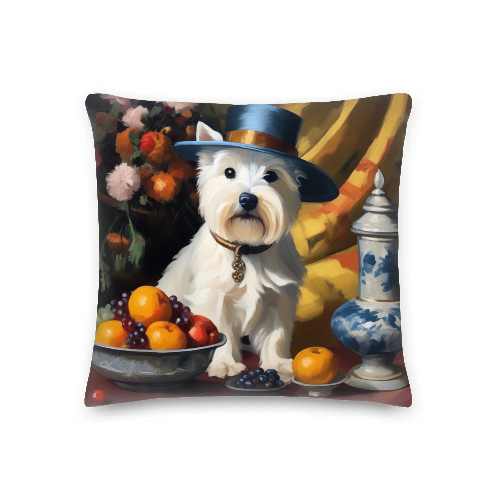 PugMug Custom West Highland White Terrier Premium Pillow