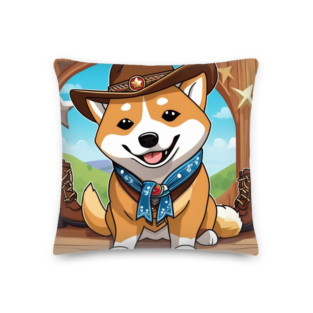 PugMug Custom Shiba Inu Premium Pillow