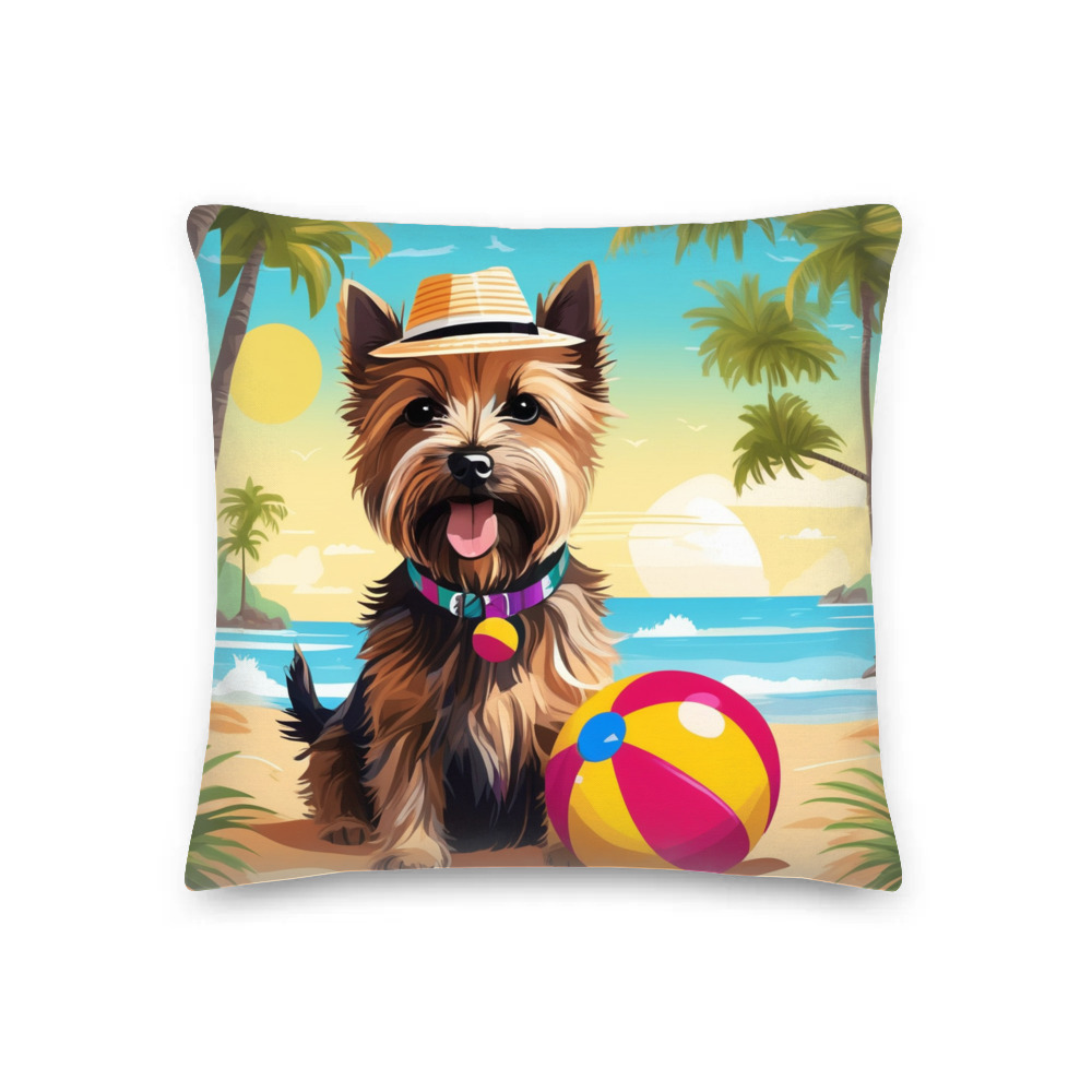 PugMug Custom Cairn Terrier Premium Pillow