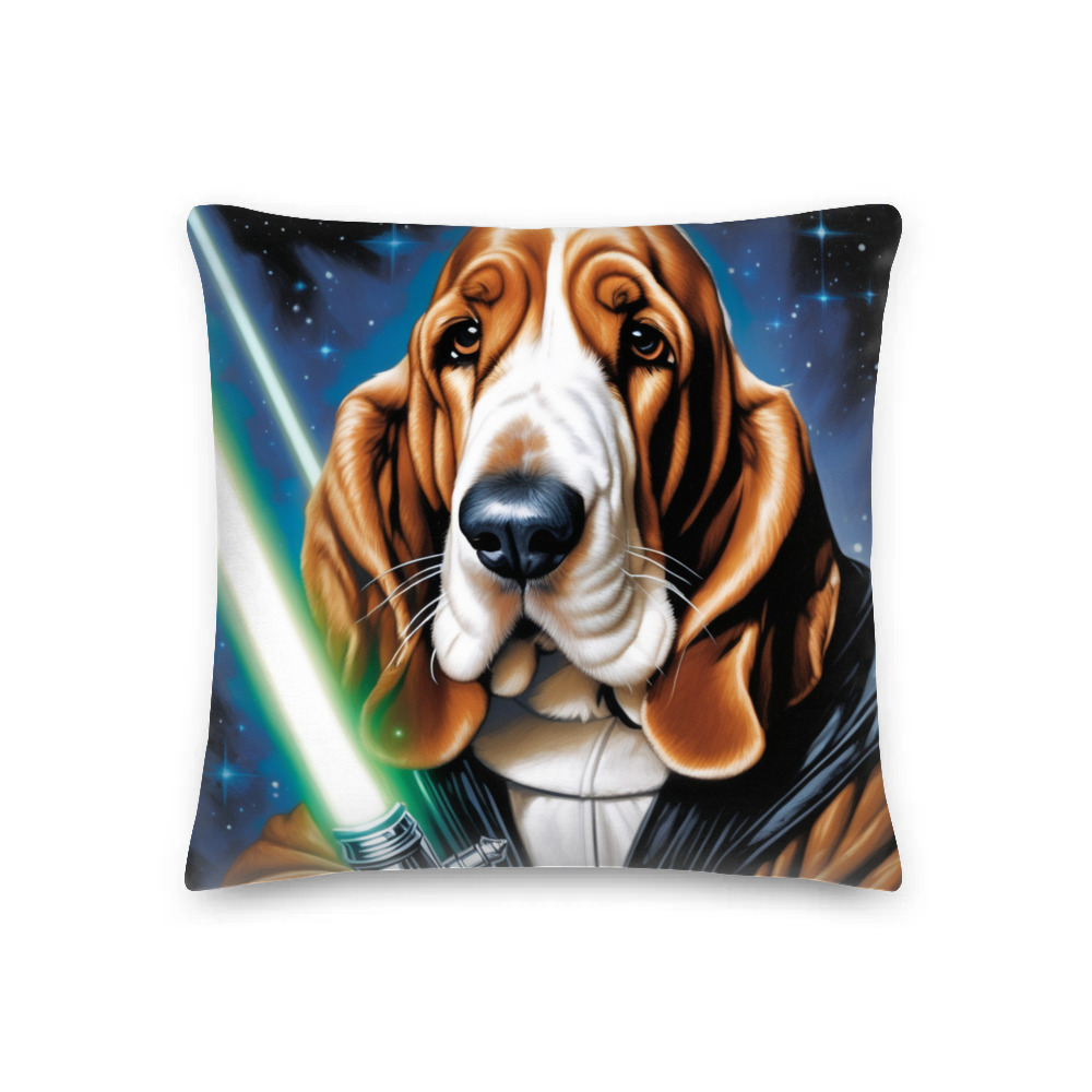 PugMug Custom Basset Hound Premium Pillow