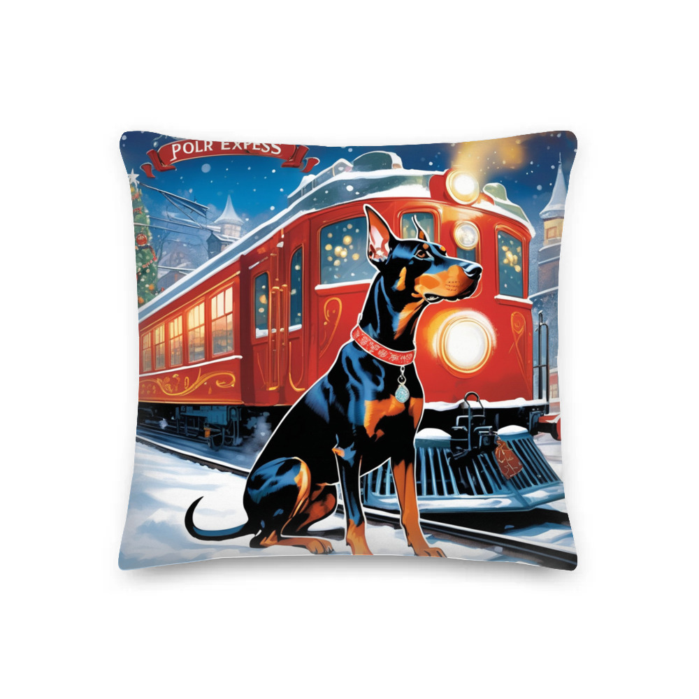 PugMug Custom Doberman Pinscher Premium Pillow