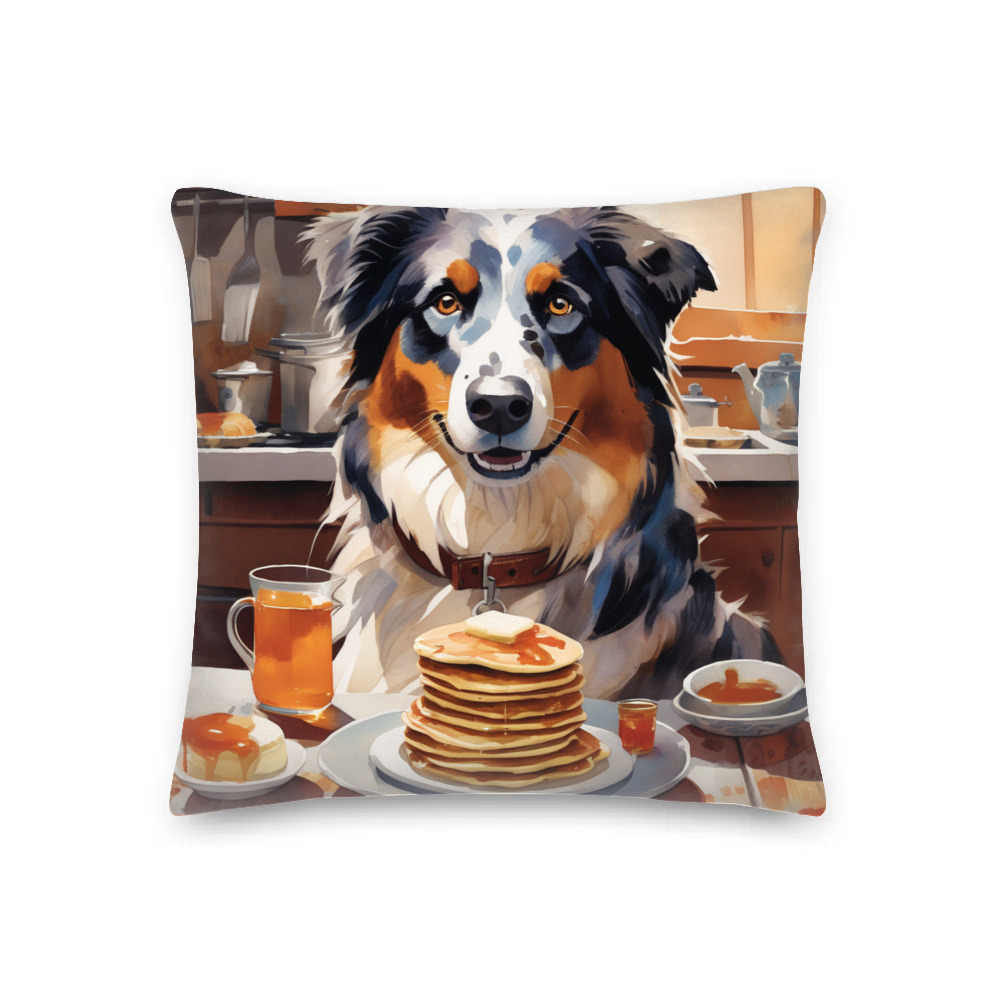 PugMug Custom Australian Shepherd Dog Premium Pillow