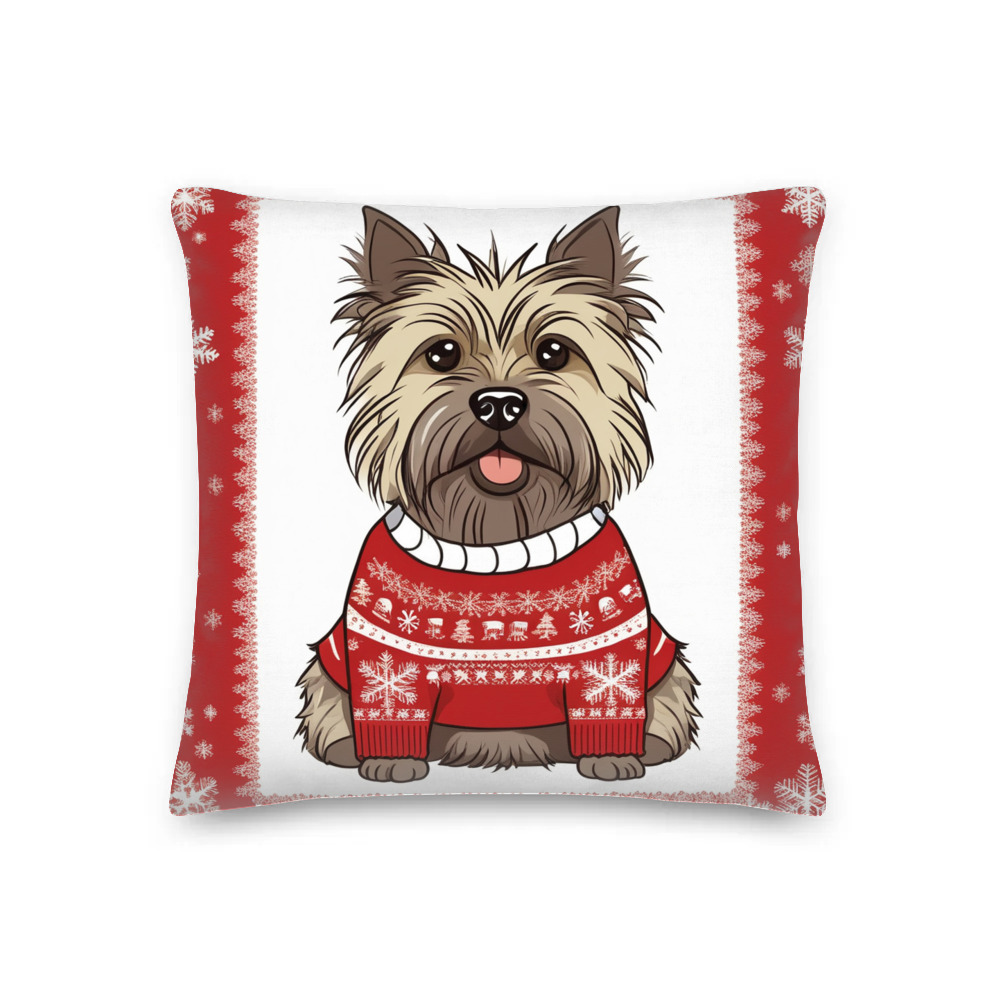 PugMug Custom Cairn Terrier Premium Pillow