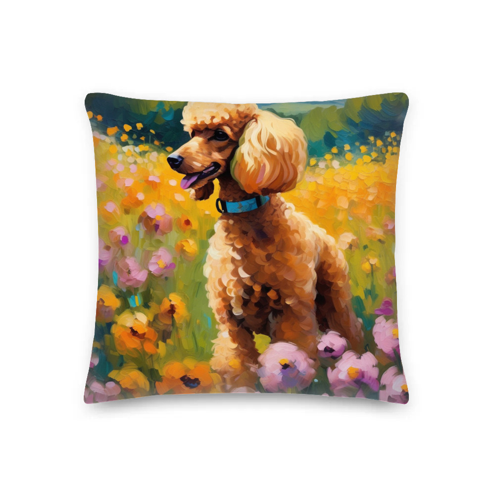 PugMug Custom Tan Poodle Premium Pillow