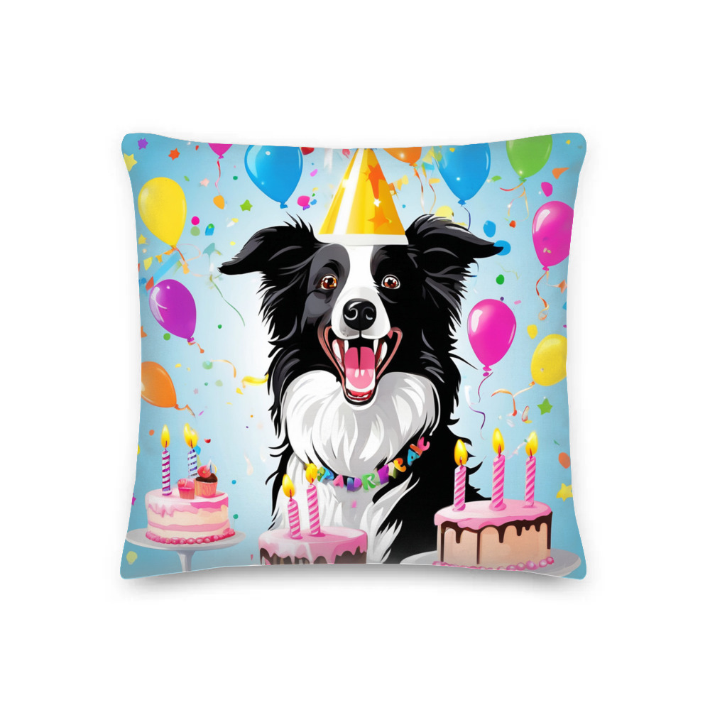 PugMug Custom Border Collie Premium Pillow