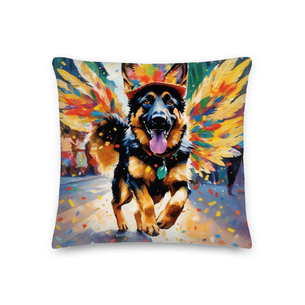 PugMug Custom German Shepherd Dog Premium Pillow