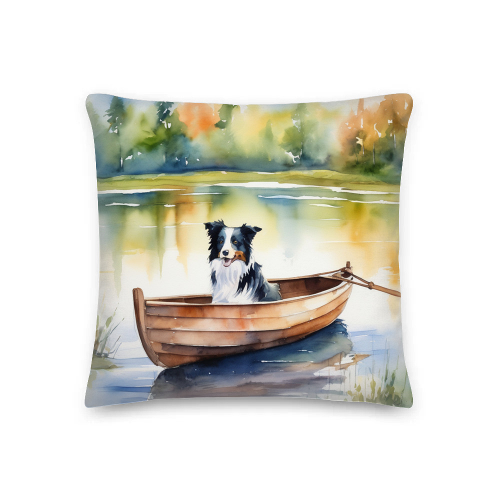 PugMug Custom Border Collie Premium Pillow