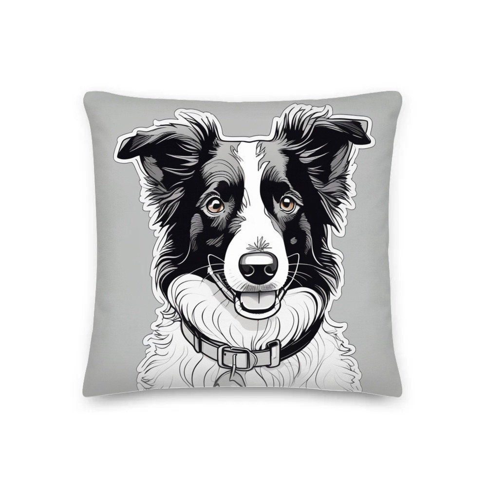 PugMug Custom Border Collie Premium Pillow