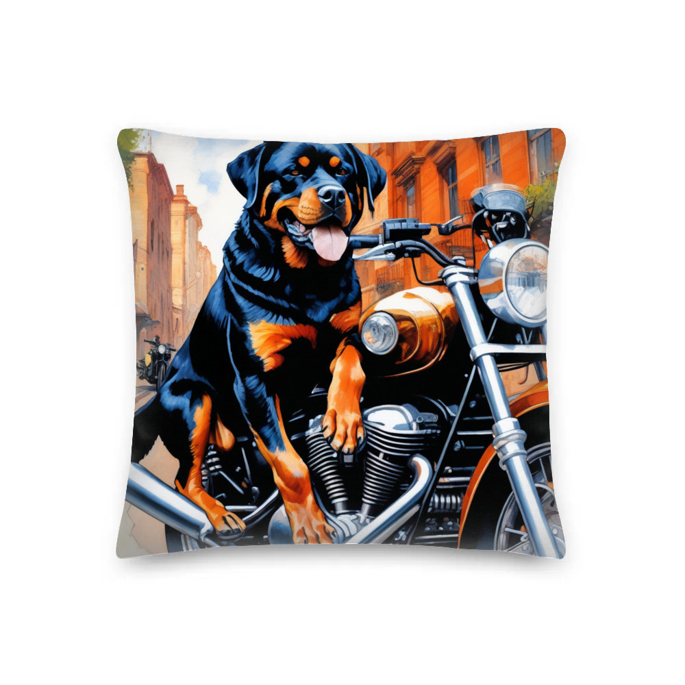 PugMug Custom Rottweiler Premium Pillow