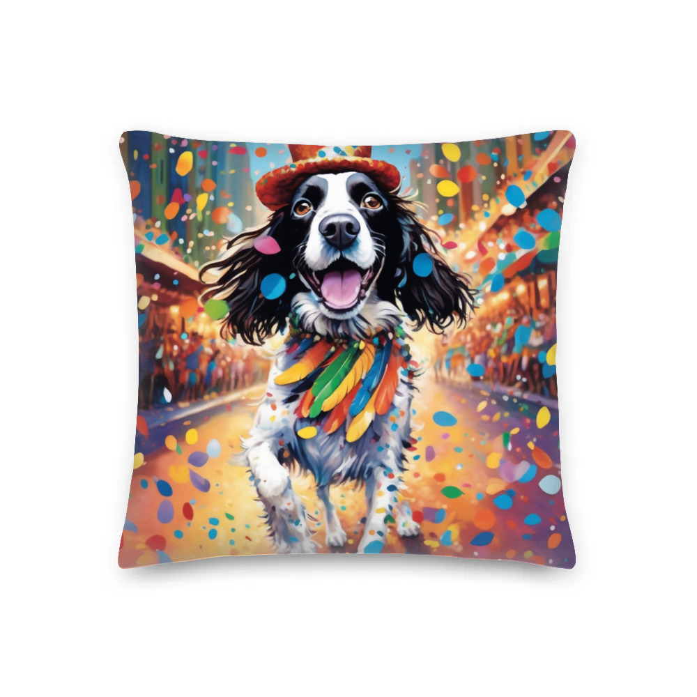 PugMug Custom English Springer Spaniel Premium Pillow