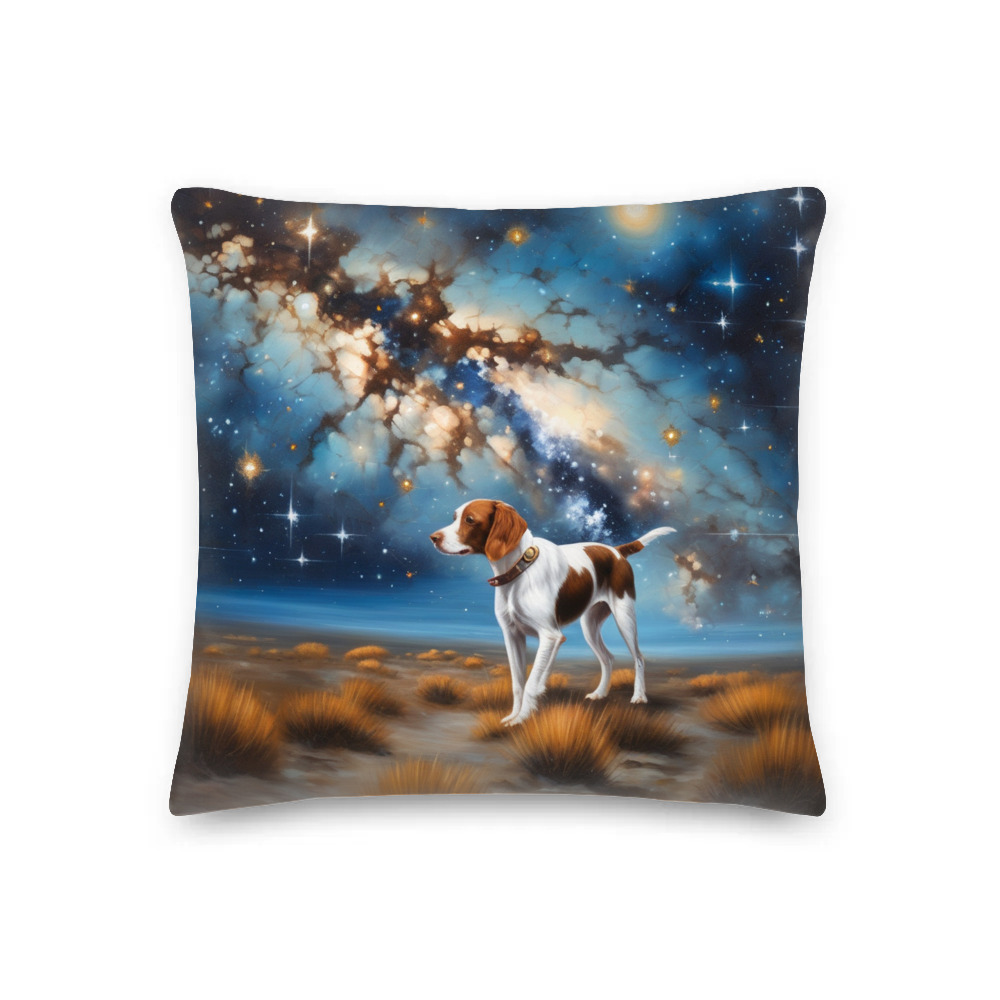 PugMug Custom Brittany Dog Premium Pillow