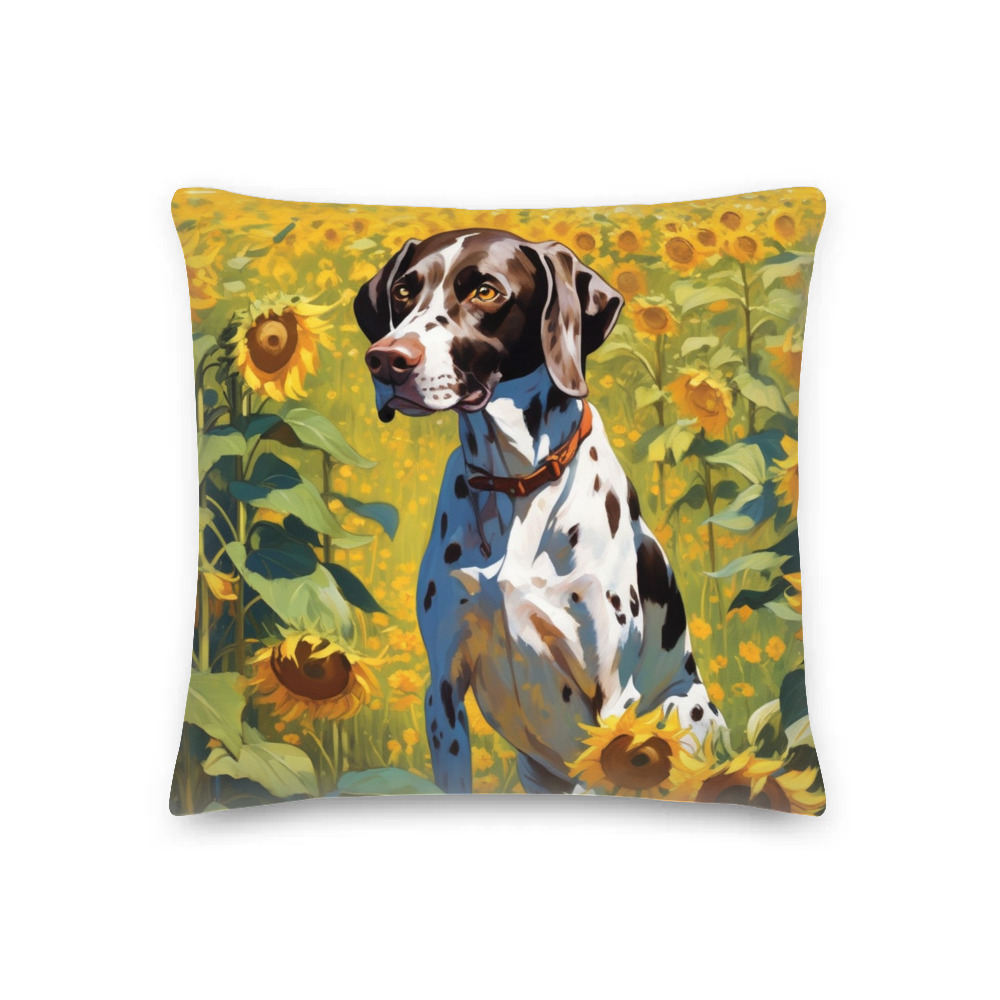 PugMug Custom Pointer Dog Premium Pillow
