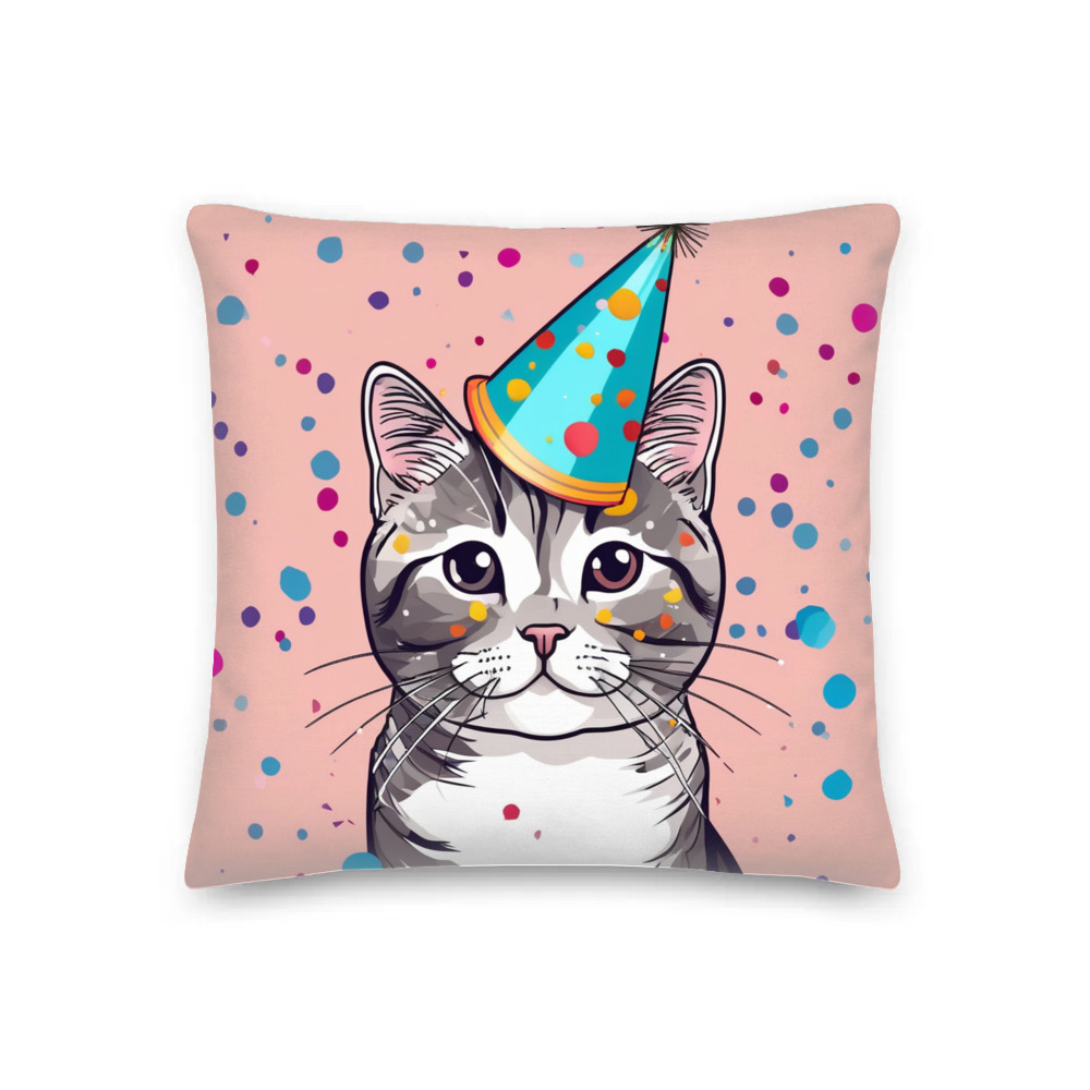 PugMug Custom Tabby Scottish Fold Cat Premium Pillow