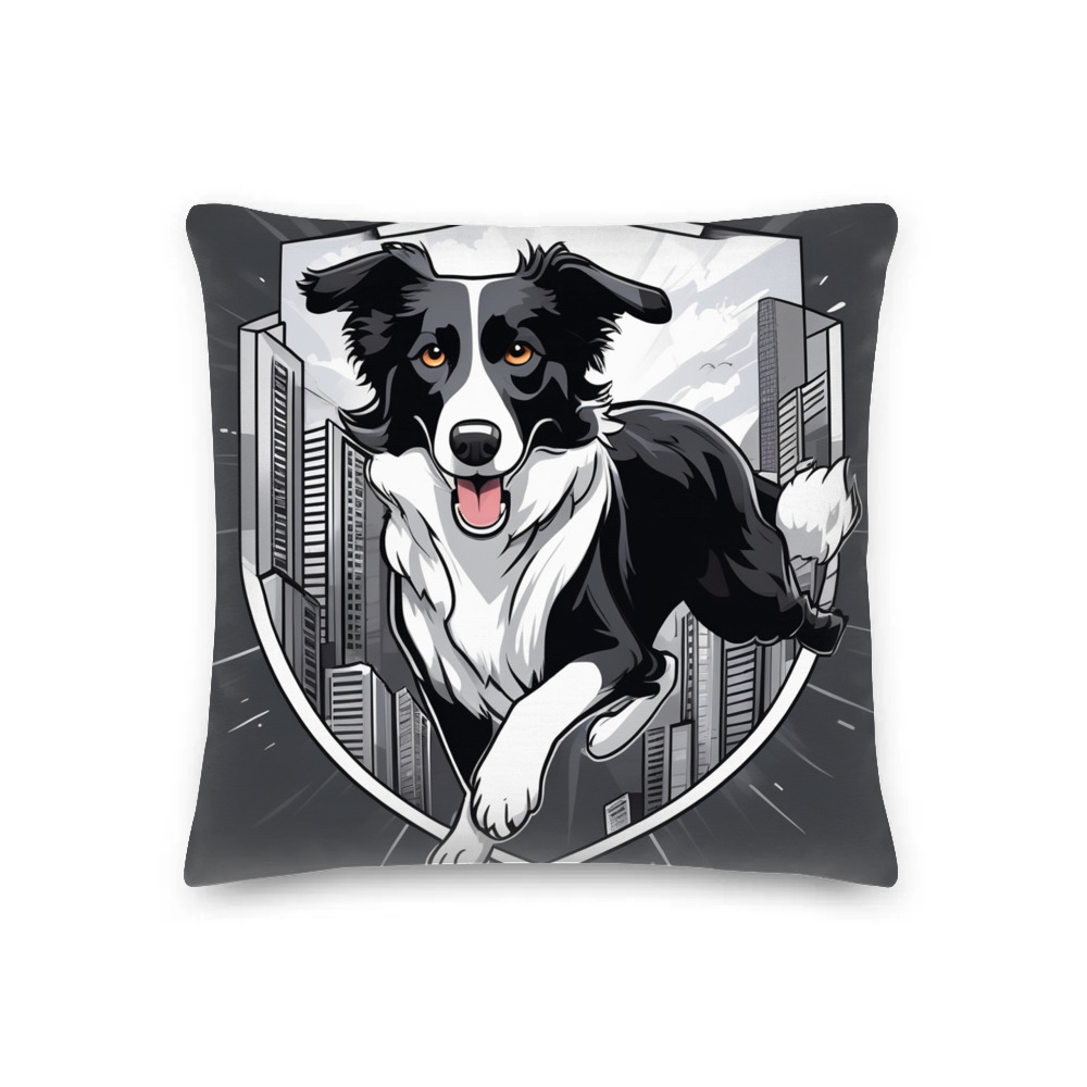 PugMug Custom Border Collie Premium Pillow