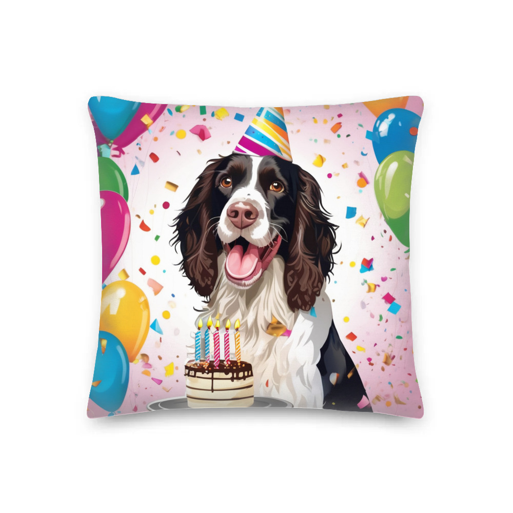 PugMug Custom English Springer Spaniel Premium Pillow